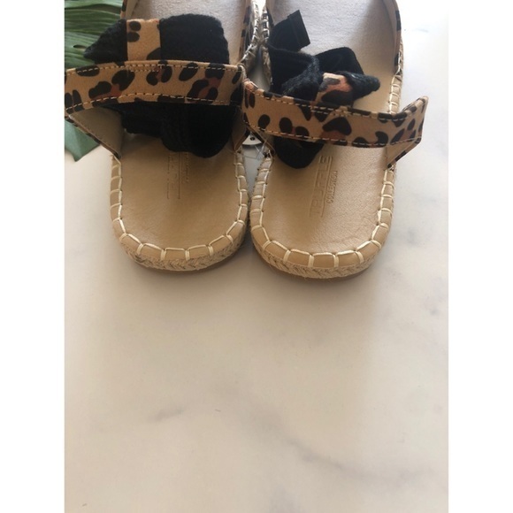 Leopard Print Ribbon Tie Leg Espadrilles - Picture 4 of 5